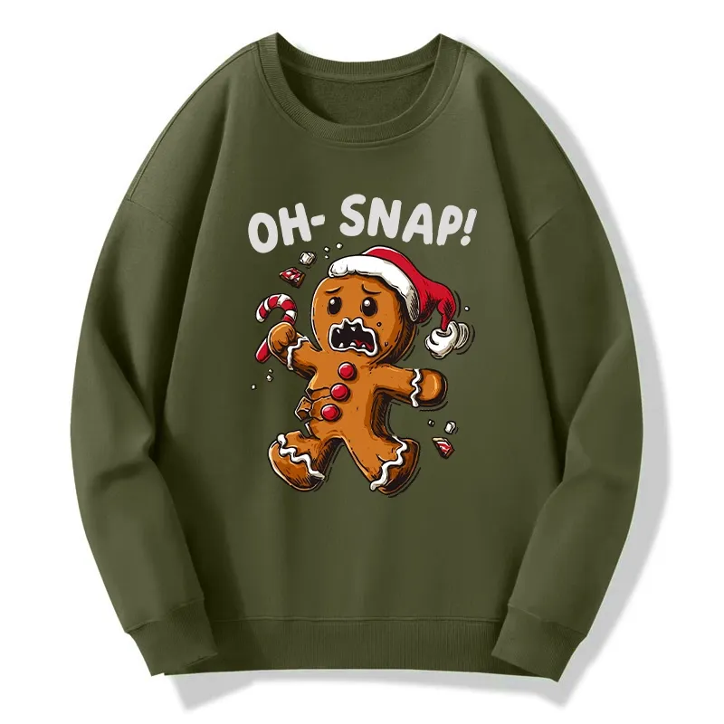 Tokyo-Tiger Oh Snap The Gingerbread Man's Christmas Chaos Classic Sweatshirt