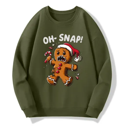 Tokyo-Tiger Oh Snap The Gingerbread Man's Christmas Chaos Classic Sweatshirt