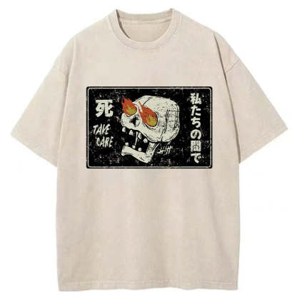 Tokyo-Tiger Take Care Japanese Washed T-Shirt