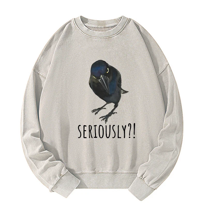 Tokyo-Tiger Raven's Question Washed Sweatshirt