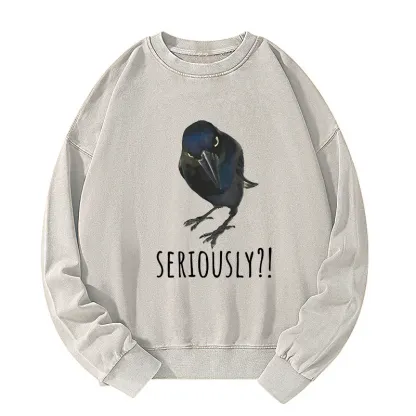 Tokyo-Tiger Raven's Question Washed Sweatshirt