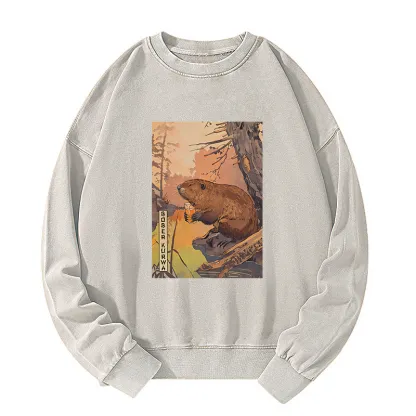 Tokyo-Tiger Beaver By The River Washed Sweatshirt