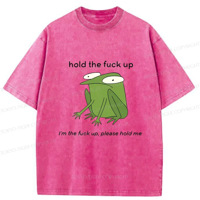 Tokyo-Tiger Please Hug The Frog Washed T-Shirt