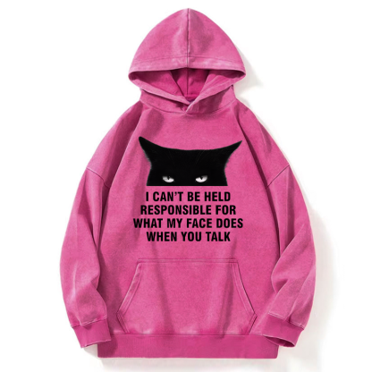 Tokyo-Tiger Cat Expression Management Washed Hoodie