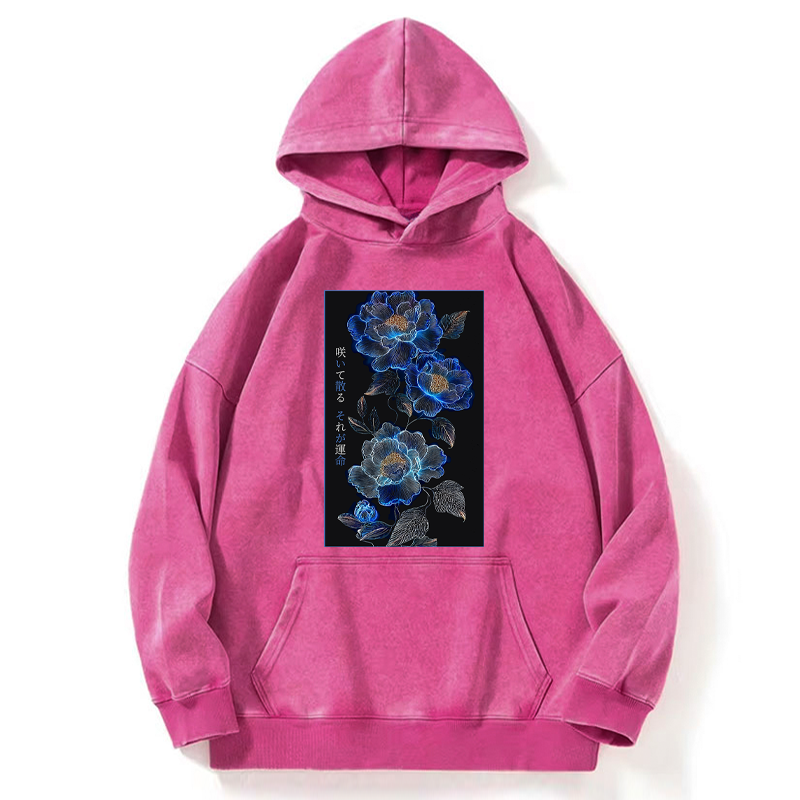 Tokyo-Tiger The Sea Of Flowers In The Darkness Washed Hoodie