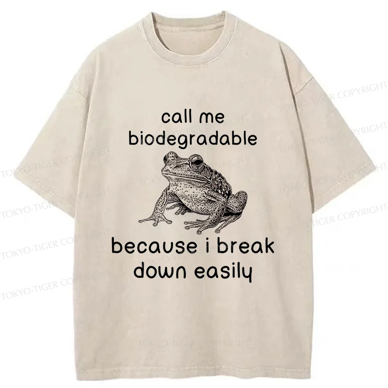 Tokyo-Tiger Biodegradable Frog Washed T-Shirt
