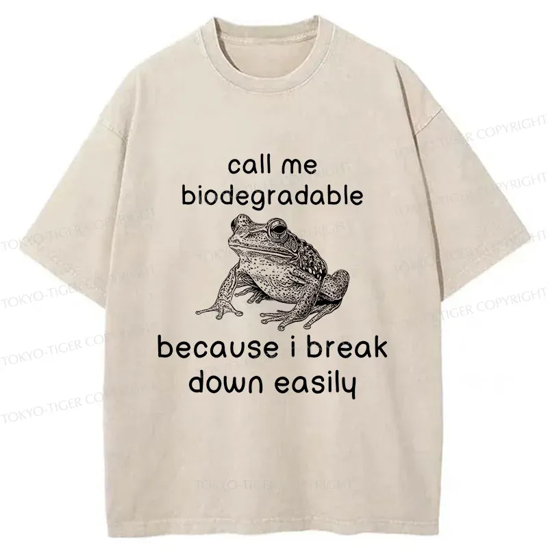 Tokyo-Tiger Biodegradable Frog Washed T-Shirt