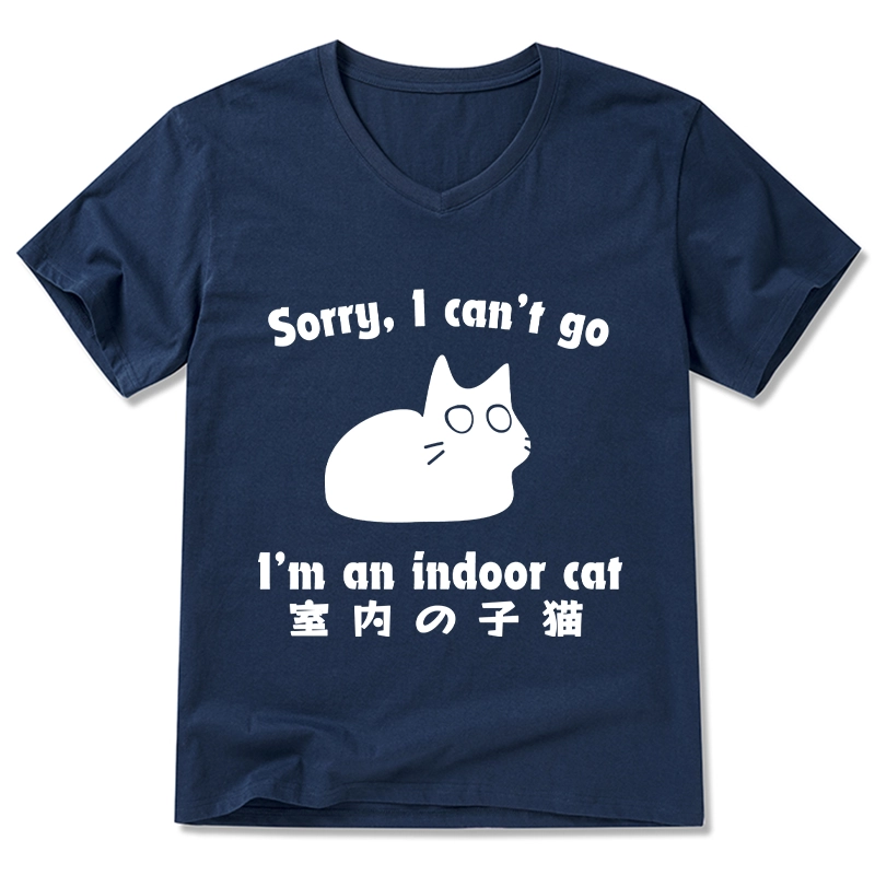 Tokyo-Tiger Indoor Kitten V-Neck Classic T-Shirt