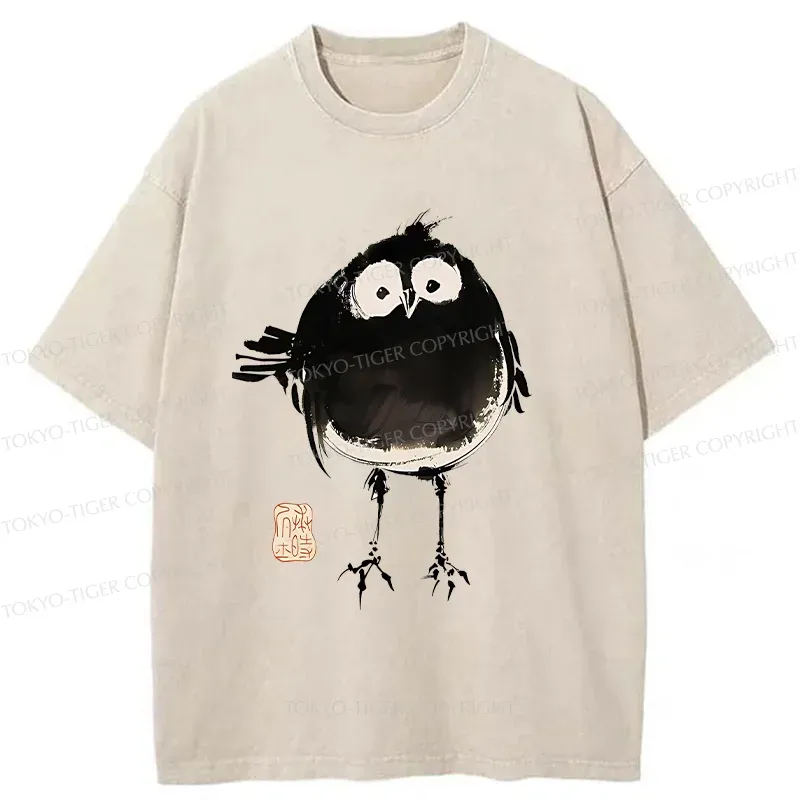Tokyo-Tiger Fat Little Bird Washed T-Shirt Sale
