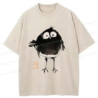 Tokyo-Tiger Fat Little Bird Washed T-Shirt