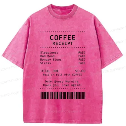 Tokyo-Tiger Coffee Bill Washed T-Shirt