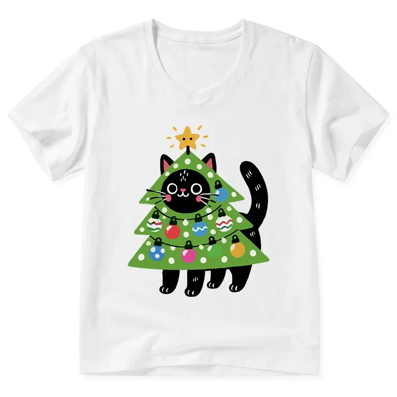 Tokyo-Tiger Christmas Tree Cat V-Neck Classic T-Shirt