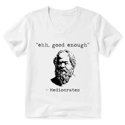 Tokyo-Tiger Mediocrates Meme V-Neck Classic T-Shirt