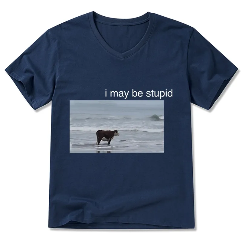 Tokyo-Tiger Foolish Cow V-Neck Classic T-Shirt