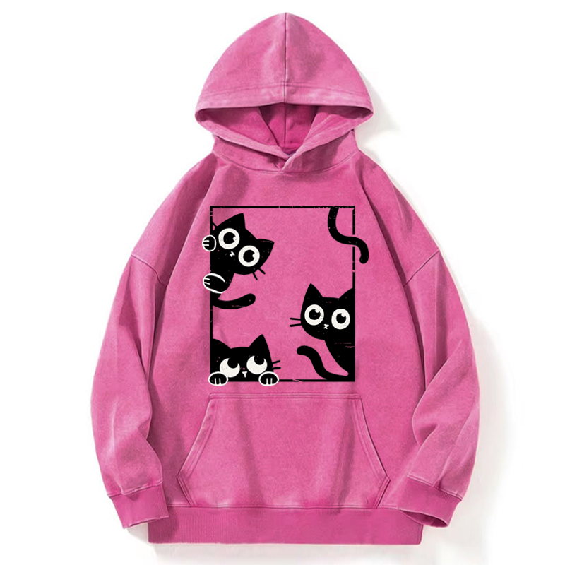 Tokyo-Tiger Looking At Your Cats Washed Hoodie