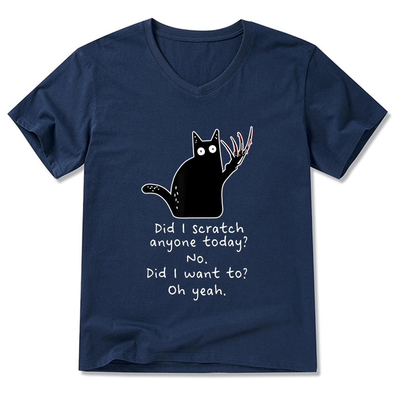 Tokyo-Tiger Cats With Sharp Claws V-Neck Classic T-Shirt