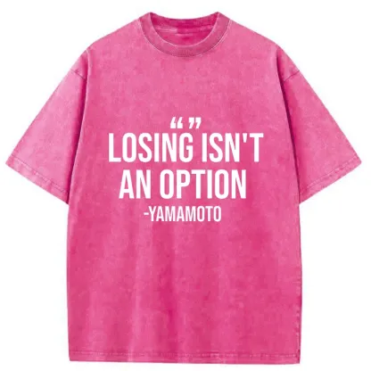 Tokyo-Tiger Baseball Quotes Washed T-Shirt