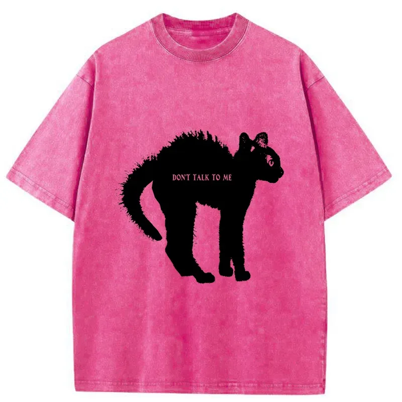 Tokyo-Tiger Frightened Cat Washed T-Shirt Sale