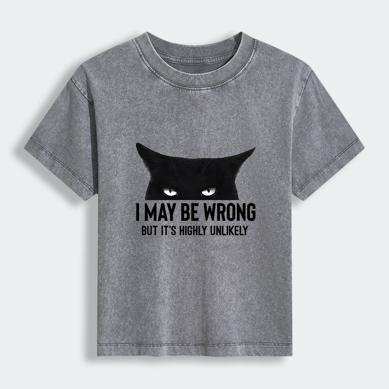 Tokyo-Tiger Cat Can Do No Wrong Women's Washed T-shirt