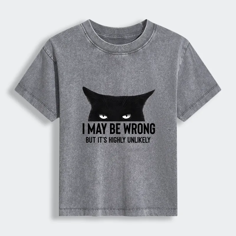 Tokyo-Tiger Cat Can Do No Wrong Women's Washed T-shirt