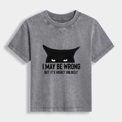 Tokyo-Tiger Cat Can Do No Wrong Women's Washed T-shirt