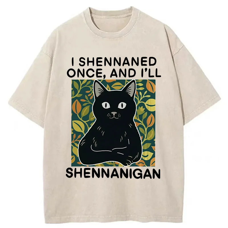 Tokyo-Tiger The Lying Cat Washed T-Shirt