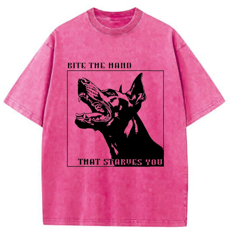 Tokyo-Tiger Rebellious Dog Meme Washed T-Shirt