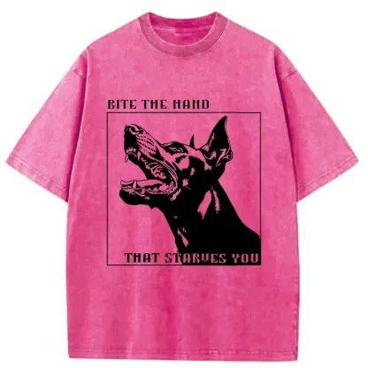 Tokyo-Tiger Rebellious Dog Meme Washed T-Shirt