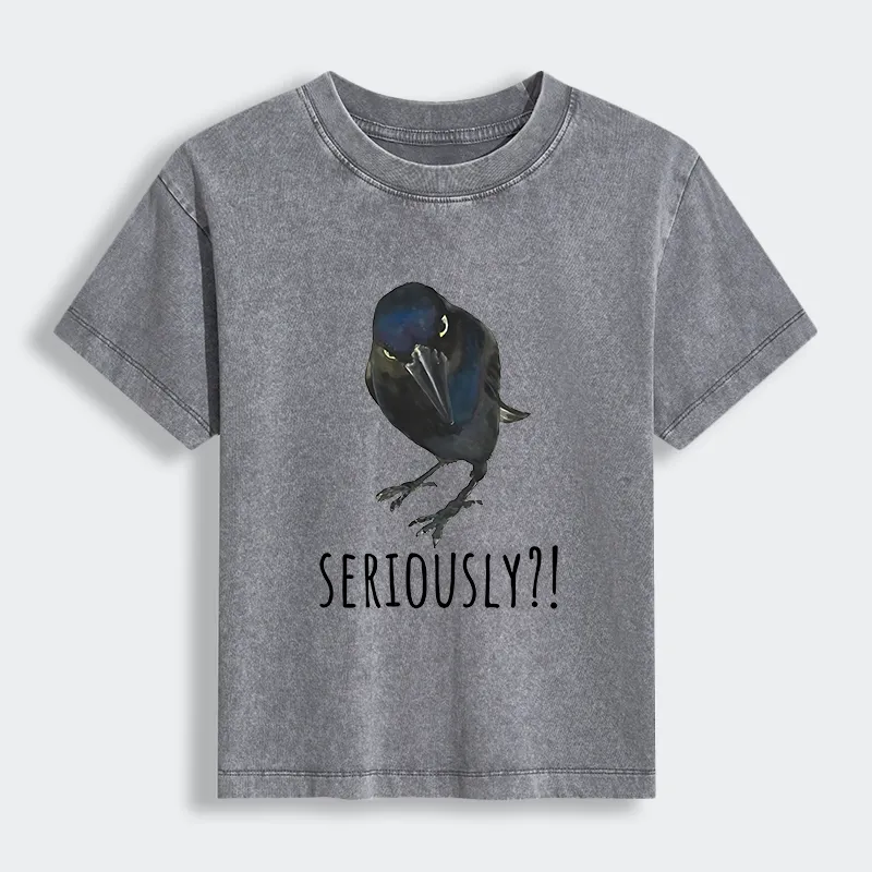 Tokyo-Tiger Raven's Question Women's Washed T-shirt