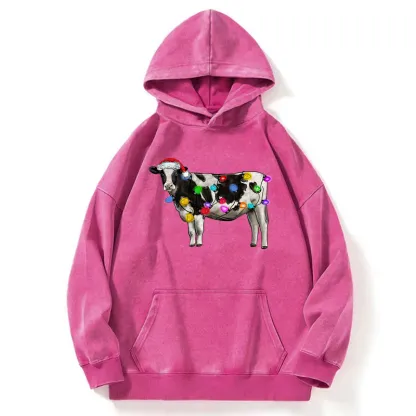 Tokyo-Tiger Christmas Cow Washed Hoodie