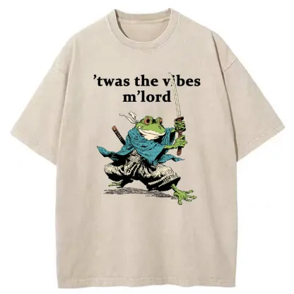 Tokyo-Tiger The Frog Samurai Washed T-Shirt