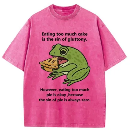 Tokyo-Tiger Sin Of Pie Is Always Zero Washed T-Shirt