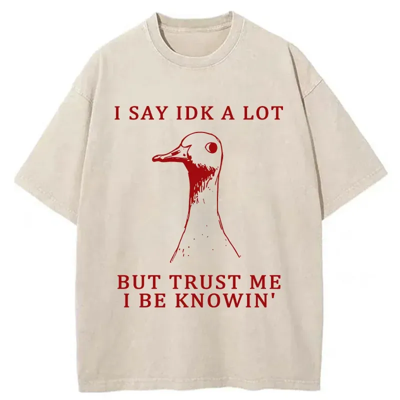 Tokyo-Tiger Silly Goose Understands Everything Washed T-Shirt