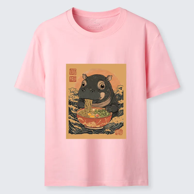 Tokyo-Tiger Moo Deng Eat Ramen Classic T-Shirt