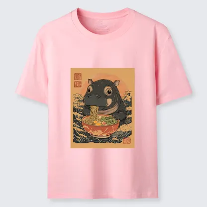 Tokyo-Tiger Moo Deng Eat Ramen Classic T-Shirt