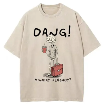 Tokyo-Tiger Workday Of The Skeleton Man Washed T-Shirt