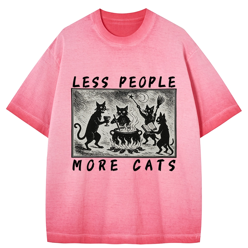 Tokyo-Tiger Cat Sacrifice Ceremony Gradient Washed T-Shirt