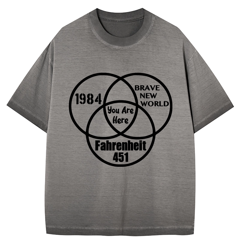 Tokyo-Tiger Multidimensional Thinking And Rebellion Gradient Washed T-Shirt