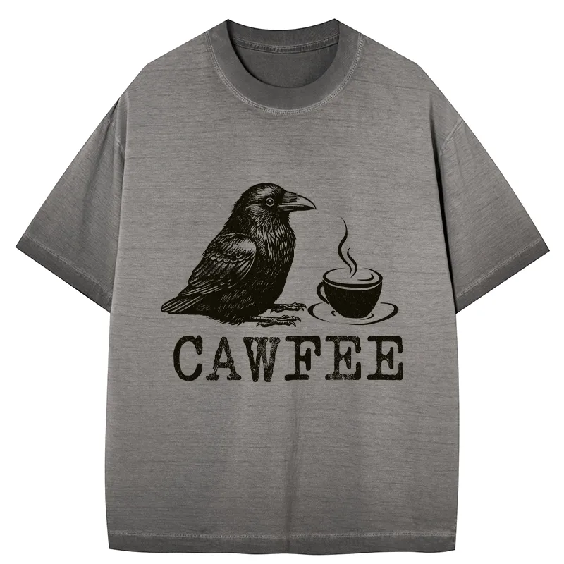 Tokyo-Tiger Cawfee Funny Japan Meme Gradient Washed T-Shirt