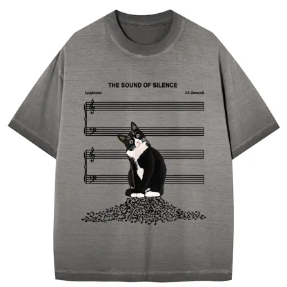 Tokyo-Tiger The Sound Of Silence Gradient Washed T-Shirt