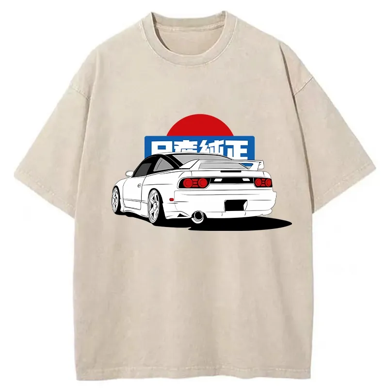 Tokyo-Tiger Sunset And Speed Washed T-Shirt Sale