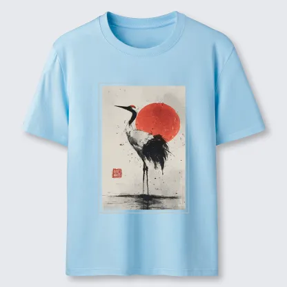 Tokyo-Tiger Retro Japanese Red-crowned Crane Classic T-Shirt