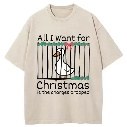 Tokyo-Tiger Christmas Stupid Goose Washed T-Shirt