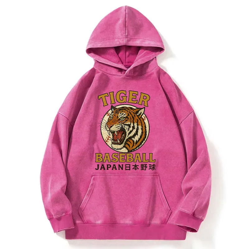 Tokyo-Tiger Osaka Japan Baseball Team Washed Hoodie