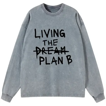Tokyo-Tiger Implement Plan B Washed Long Sleeve T-Shirt