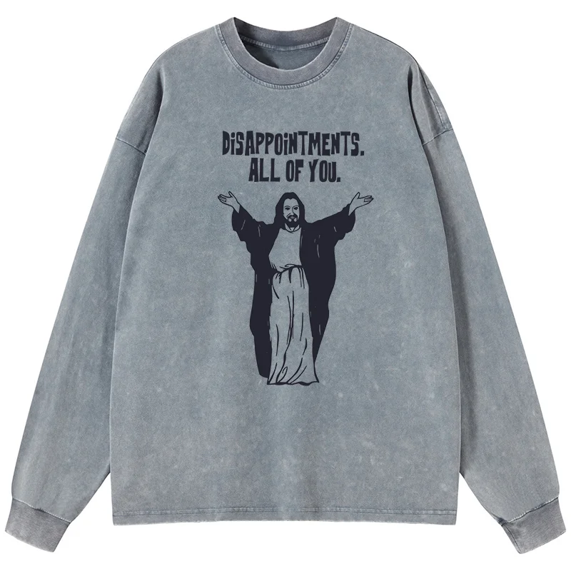 Tokyo-Tiger God Gives Disappointment Washed Long Sleeve T-Shirt