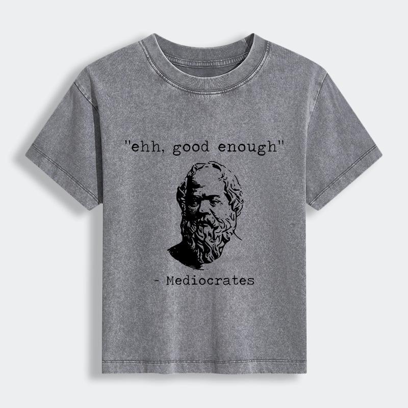 Tokyo-Tiger Mediocrates Meme Women's Washed T-shirt