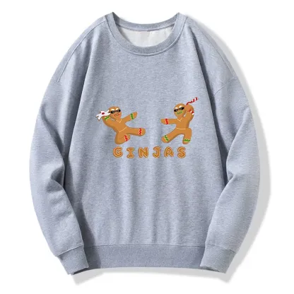 Tokyo-Tiger Gingerbread Ninja Classic Sweatshirt