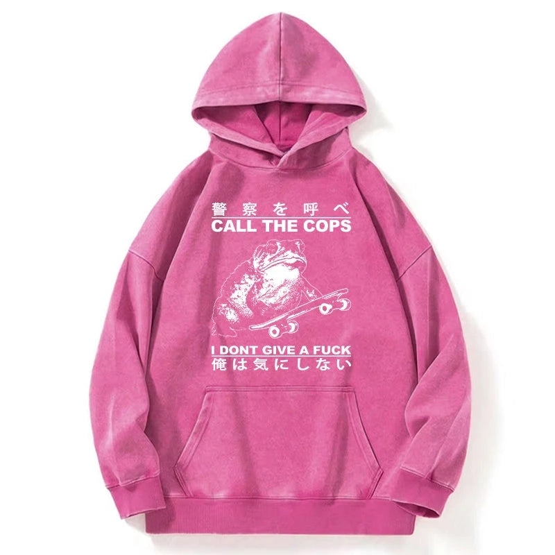 Tokyo-Tiger I Don't Care Washed Hoodie