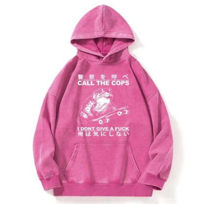 Tokyo-Tiger I Don't Care Washed Hoodie